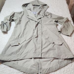 NWOT Pink Martini Collection Raincoat Sz L Sage